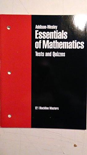 Essentials of Mathematics: Tests and Quizzes