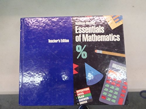 Essentials of Mathematics: Teacher's Edition