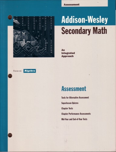 Secondary Math: Focus on Algebra Assessment