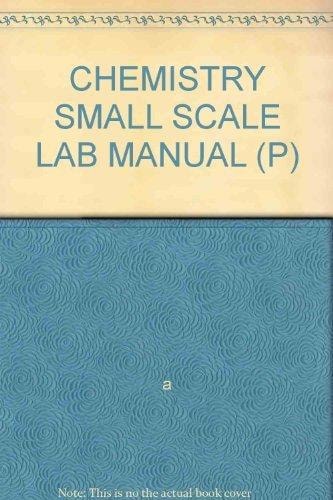 Chemistry Small Scale Lab Manual