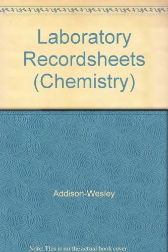 Laboratory Recordsheets (Chemistry)