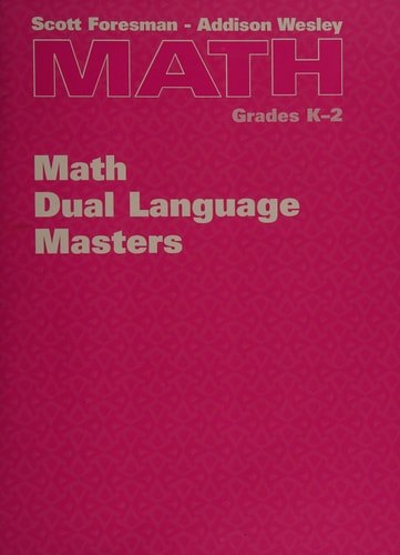 Math Dual Language Managers, Grades K-2