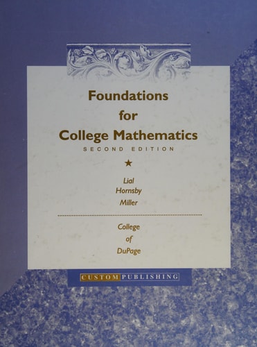 Foundations for College Mathematics