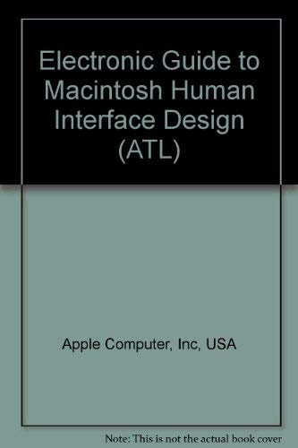 Electronic Guide to Macintosh Human Interface Design