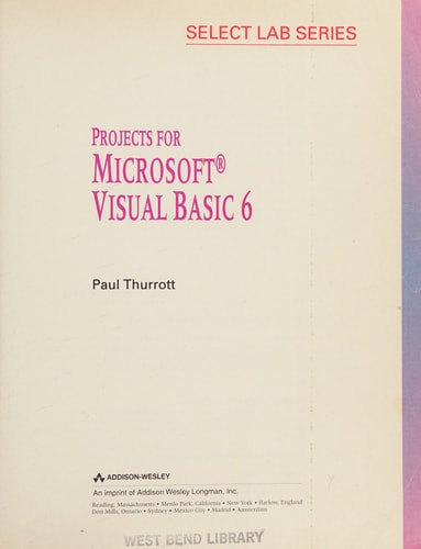 Projects for Microsoft Visual Basic 6
