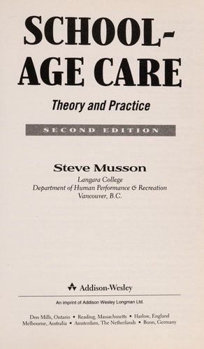 School-Age Care: Theory and Practice