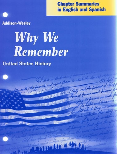 Chapter Summaries in English & Spanish: Why We Remember United States History