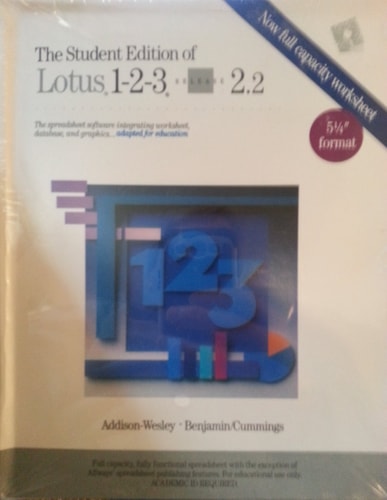 Lotus 1-2-3 Release 2.2: Student Edition