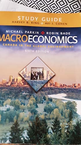 Microeconomics: Canada in the Global Environment Study Guide