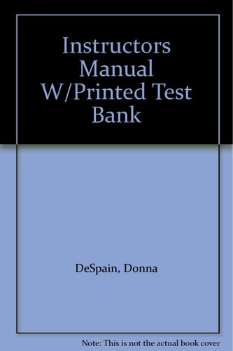 Instructor's Manual with Printed Test Bank