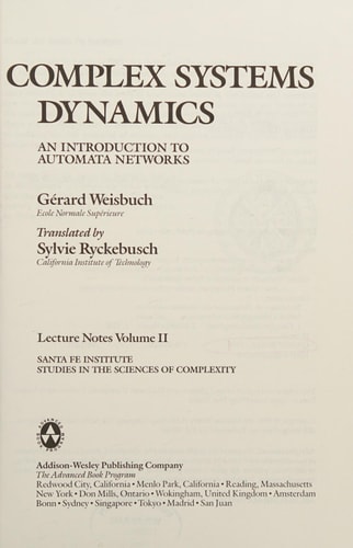 Complex Systems Dynamics: Volume II