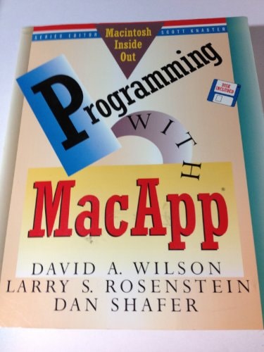 Programming With MacApp: Book and Disk