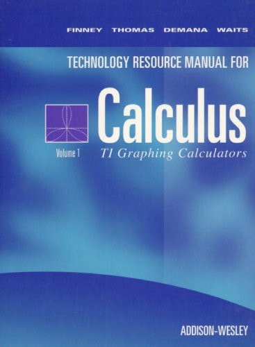 Calculus Texas Instruments Technical Resource Manual: Volume 1
