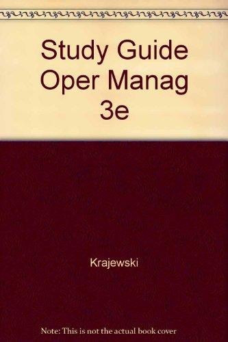 Study Guide: Operations Management