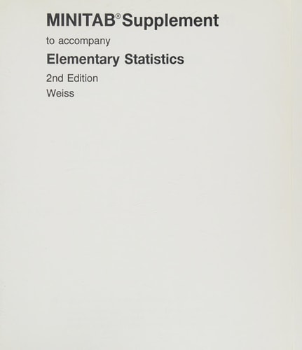 Minitab Supplement to Accompany Elementary Statistics
