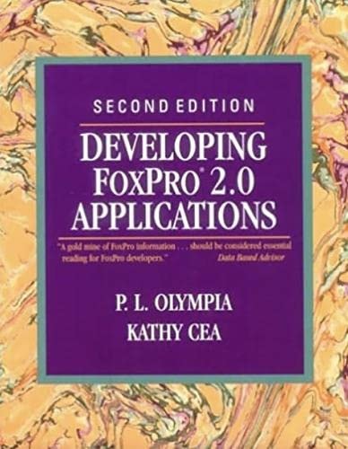 Developing FoxPro 2.0 Applications