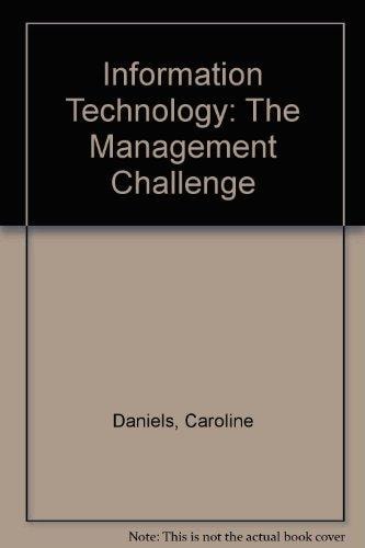 Information Technology: The Management Challenge