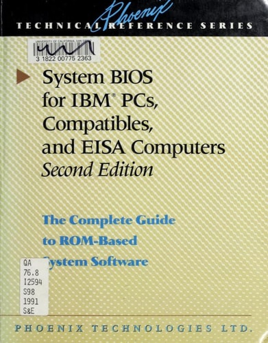 System BIOS for IBM PCs, Compatibles, and EISA Computers