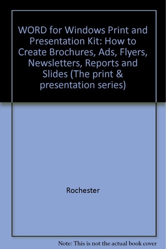 Word for Windows 2.0 Print and Presentation Kit