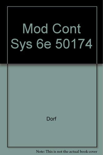 Modern Control Systems