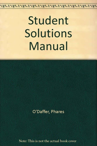 Mathematics for Elementary School Teachers: Student Solutions Manual