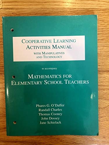 Cooperative Learning Activities Manual with Manipulatives and Technology