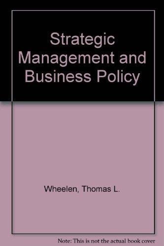 Strategic Management and Business Policy