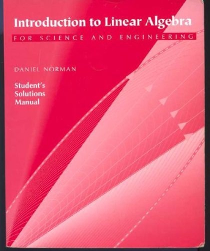 Student Solutions Manual to Introduction to Linear Algebra