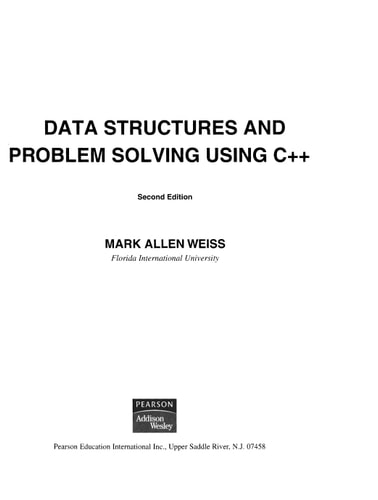 Data Structures and Problem Solving Using C++