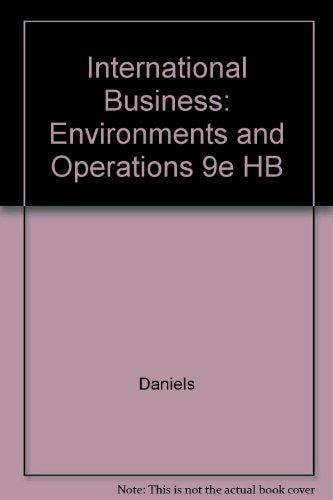 International Business: Environments and Operations