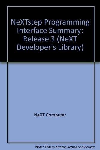 NeXTstep Programming Interface Summary: Release 3