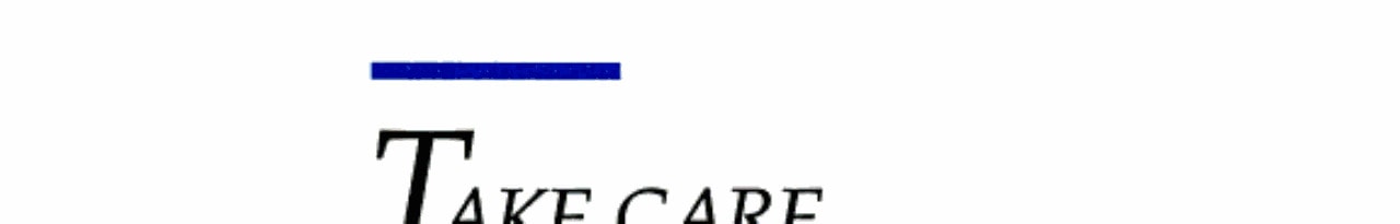 Take Care of Yourself