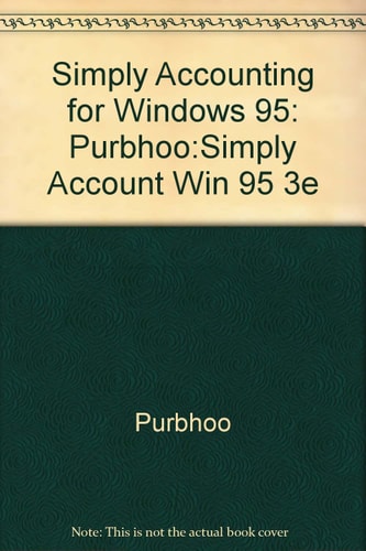 Using Simply Accounting Version 4.0 for Windows