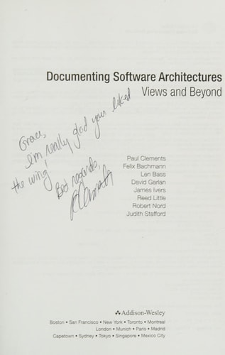Documenting Software Architectures: Views and Beyond