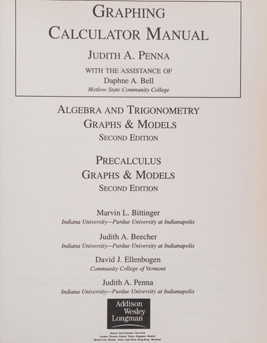 Precalculus: Graphs and Models