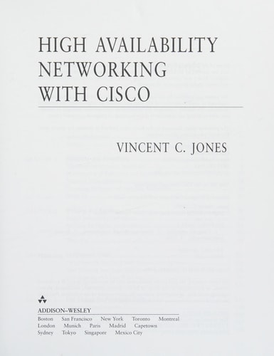 High Availability Networking with Cisco