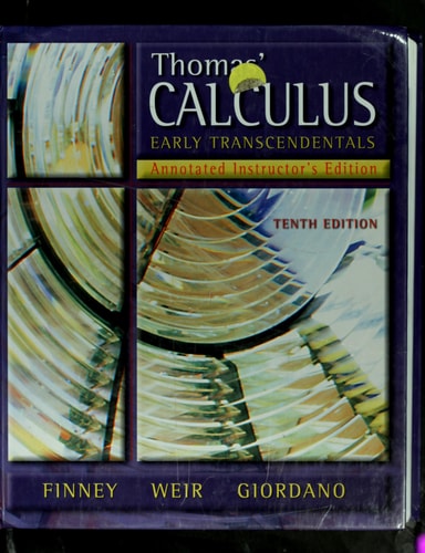 Thomas' Calculus: Early Transcendentals