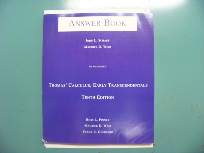 Calculus: Early Transcendentals Answer Book