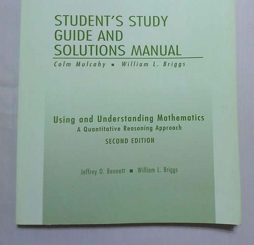 Using and Understanding Mathematics: Student's Study Guide and Solutions Manual
