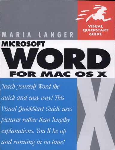 Word X for Mac OS X