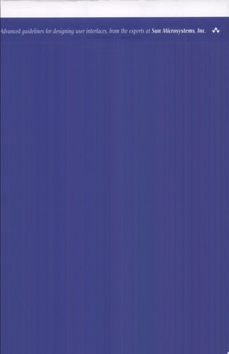 Java Look and Feel Design Guidelines: Advanced Topics