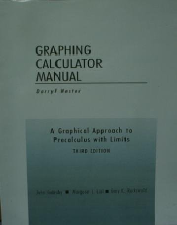 A Graphical Approach to Precalculus with Limits
