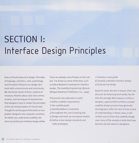 Design Whys: Designing Web Site Interface Elements