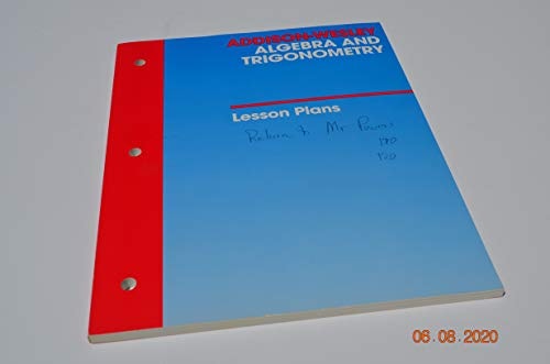 Algebra and Trigonometry Lesson Plans