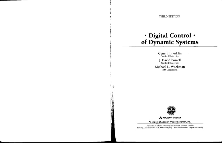 Digital Control of Dynamic Systems