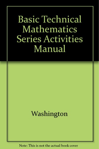 Basic Technical Mathematics: Activities Manual
