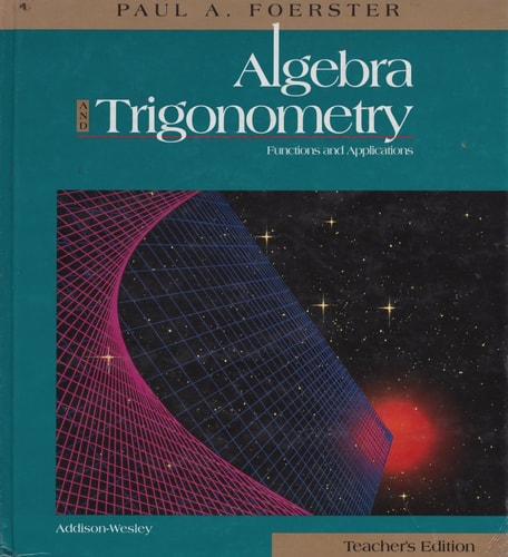 Algebra and Trigonometry: Functions and Applications