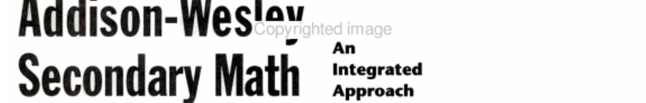 Addison-Wesley Secondary Math: An Integrated Approach Focus on Advanced Algebra Study Guide and Journal