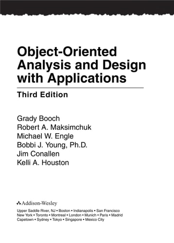 Object-Oriented Analysis and Design with Applications