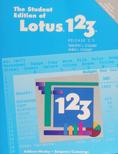 The Student Edition of Lotus 1-2-3 Release 2.3